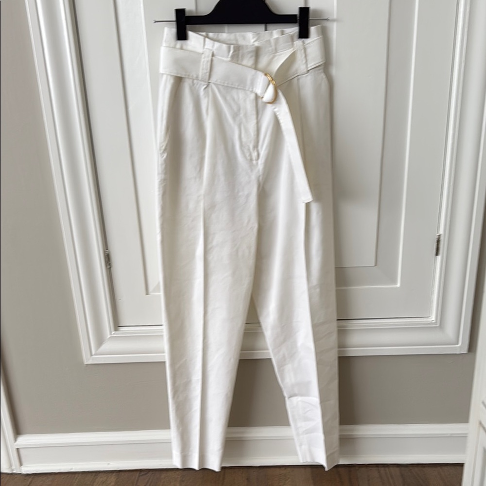A.L.C. Ivory Belted Pants